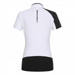 Women's Perforated Shoulder Sport Zip Polo